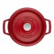 cocotte fonte d'alu rouge 16 cm