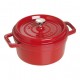 cocotte fonte d'alu rouge 16 cm