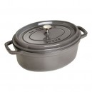 cocotte fonte staub ovale 31 cm gris graphite