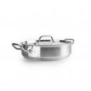 Cocotte mijoteuse granit 24 cm avec couvercle en verre