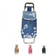 chariot de marché Caddie 40 litres bleu