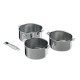 serie de 3 casseroles beka evolution poignée démontable