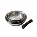 po&euml;le inox 24 cm inox triply tecuisine manche amovible