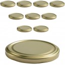 couvercles m&eacute;talliques pour pots de confiture par 12