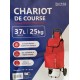 chariot de marché Caddie 60 litres denim porte monnaie