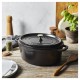 cocotte fonte staub ovale 31 cm gris graphite