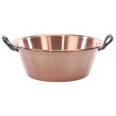 bassine cuivre épaisse 42 cm fabrication française