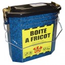 Boîte à fricot en acier émaillé ​petit modèle de couleur de couleur verte ou beu