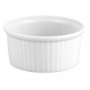 RAMEQUIN  9CM BLANC PORCELAINE BLANCHE
