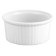 RAMEQUIN  9CM BLANC PORCELAINE BLANCHE