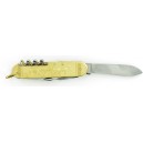 couteau pradel laiton 90 mm 3 pièces, ouvre boite