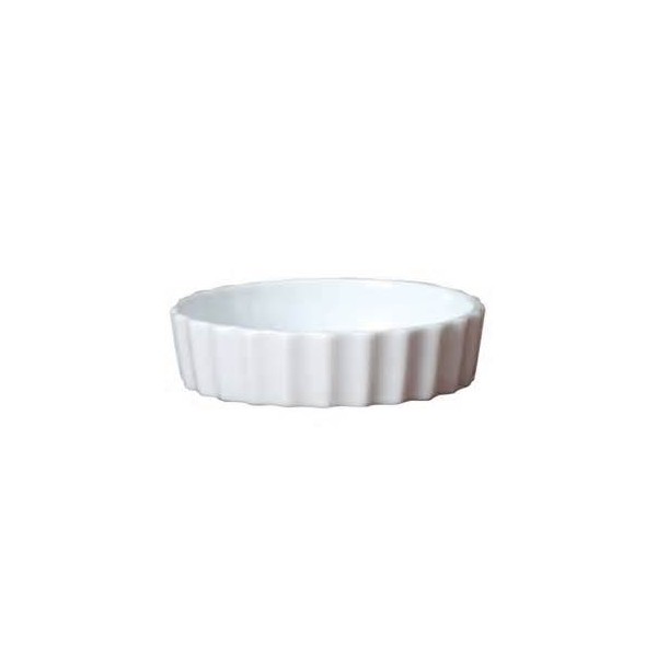 moule à tarte porcelaine blanc 24 cm