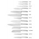 couteau de cuisine santoku xx1 17 cm forgé inox massif ANDRE VERDIER