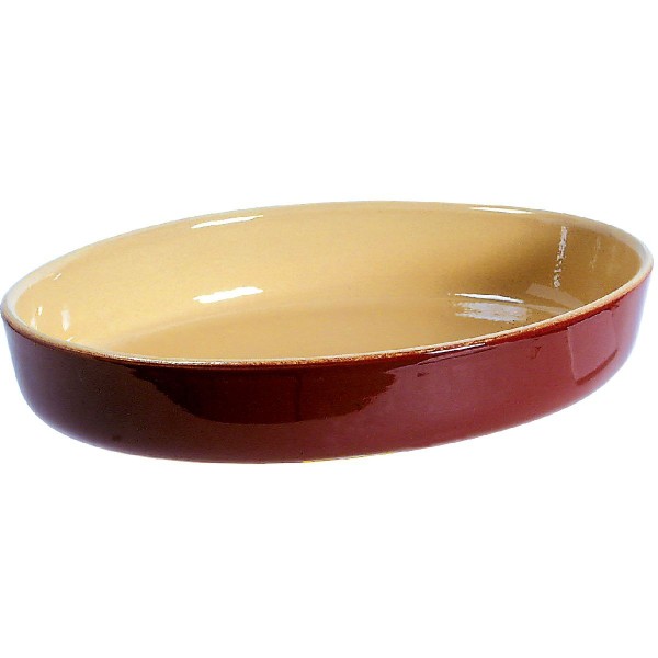 plat oval en terre cuite numéro 4 fabriqué en france