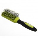 brosse à cheveux rubber metal tête rectangle