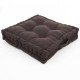 coussin épais choco 40*40 cm