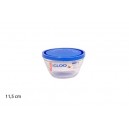 saladier verre diam. 11.5 cm avec couvercle