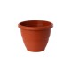 pot platique rond couleur brique diam. 35 cm