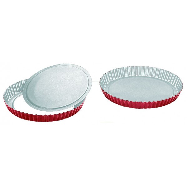 Moule à Tarte Ibili Venus 24 Cm - Fond Amovible, Antiadhésif - Parfait Pour Tartes Sucrées Et Salées