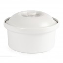 terrine ronde porcelaine blanche diamètre 10 cm