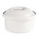 terrine ronde porcelaine blanche diamètre 10 cm