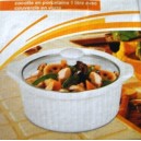 ccotte en porcelaine blanche ronde 0.8 litre