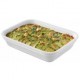 plat réctangle porcelaine blanche 20*30 cm