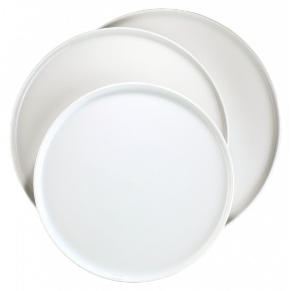 Plat à tarte D : 31cm porcelaine - blanc - Cdiscount Maison