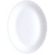 plat oval harmonia feston blanc 33*24.5 cm