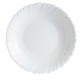 assiette creuse feston blanc 21 cm caracas par 6