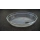 Plat ovale en verre à four 19*12*4 cm