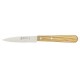 couteau d'office lafourmi lame inox 9 cm manche bois olivier