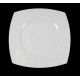 assiette porcelaine plate carré 