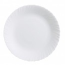 assiette plate feston blanc 22.8 cm caracas par 6