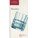 verres whisky cristal d'Arques facette 32 cl par 6