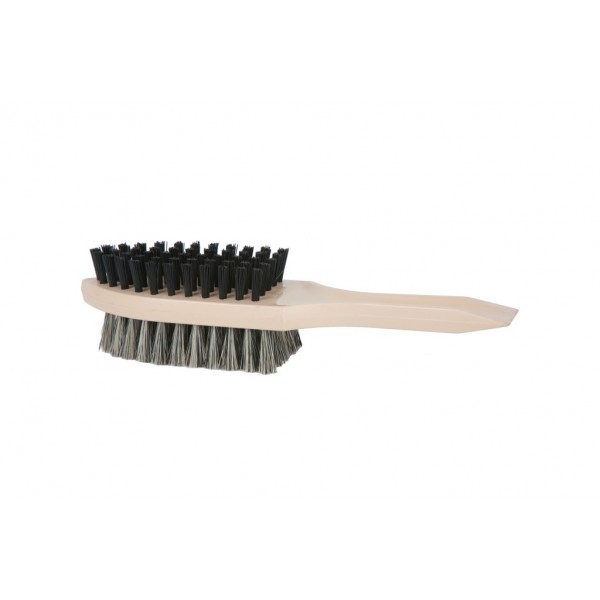 Brosse à chaussure décrottoir double-face hêtre