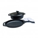 COCOTTE OVAL SET DE 2 PIЀCES FAÇON PIERRE A INDUCTION