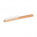 brosse à bijoux nylon monture bois