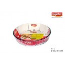 plat en verre rond diamètre 26 cm mijotex
