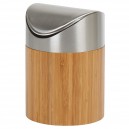poublelle de table bambou inox