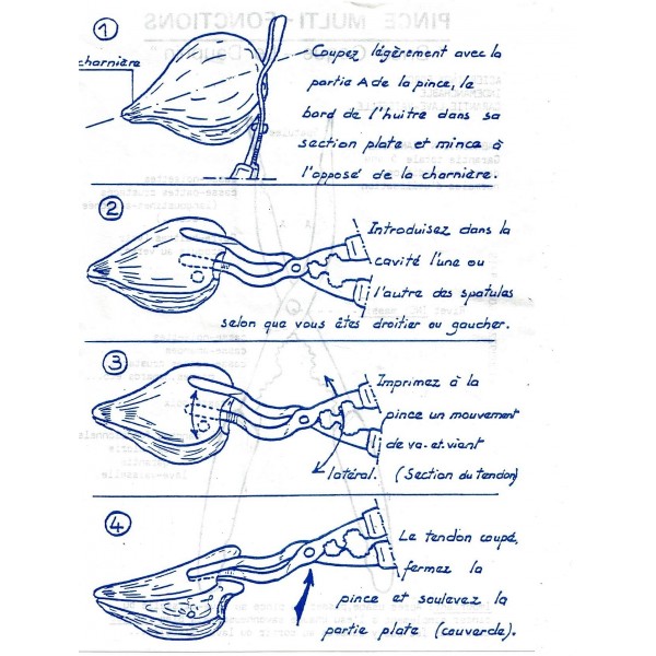 pince a huitre multi-fonctions