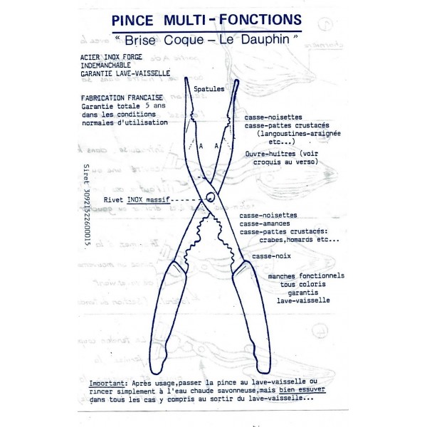 pince a huitre multi-fonctions