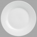 assiette plate ronde porcelaine blanche 28 cm