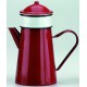 Cafetière à filtre en métal émaillé rouge 1 L