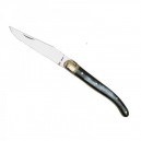 couteau laguiole 9 cm 1 mître manche corne lame acier fabriqué par coursolle    