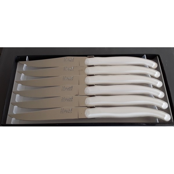Coffret 6 Couteaux Laguiole Héritage - Made In France, Bois Clair - Coutellerie Artisanale Tarrerias Bonjean