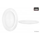 plat à servir porcelaine blanche 35*24 cm