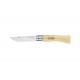 couteau opinel n°7 lame inox manche hêtre 7vri