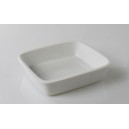 PLAT RECTANGLE PORCELAINE BLANCHE 20.5*18 CM