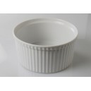 MOULE À SOUFFLÉ PORCELAINE BLANCHE DIAMÈTRE 19 CM